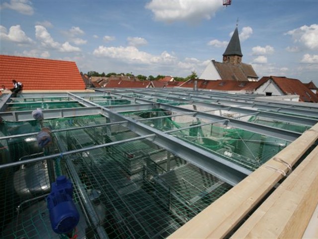 Montage einer Dachkonstruktion in Neustadt